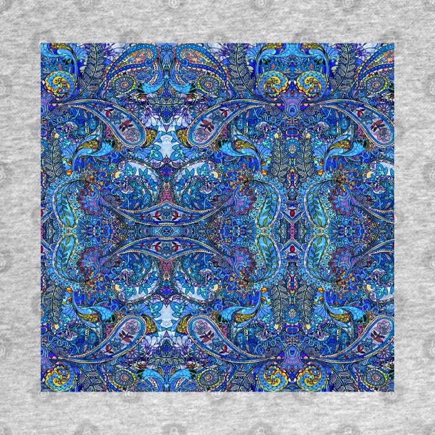 Blue Paisley by Zodiart